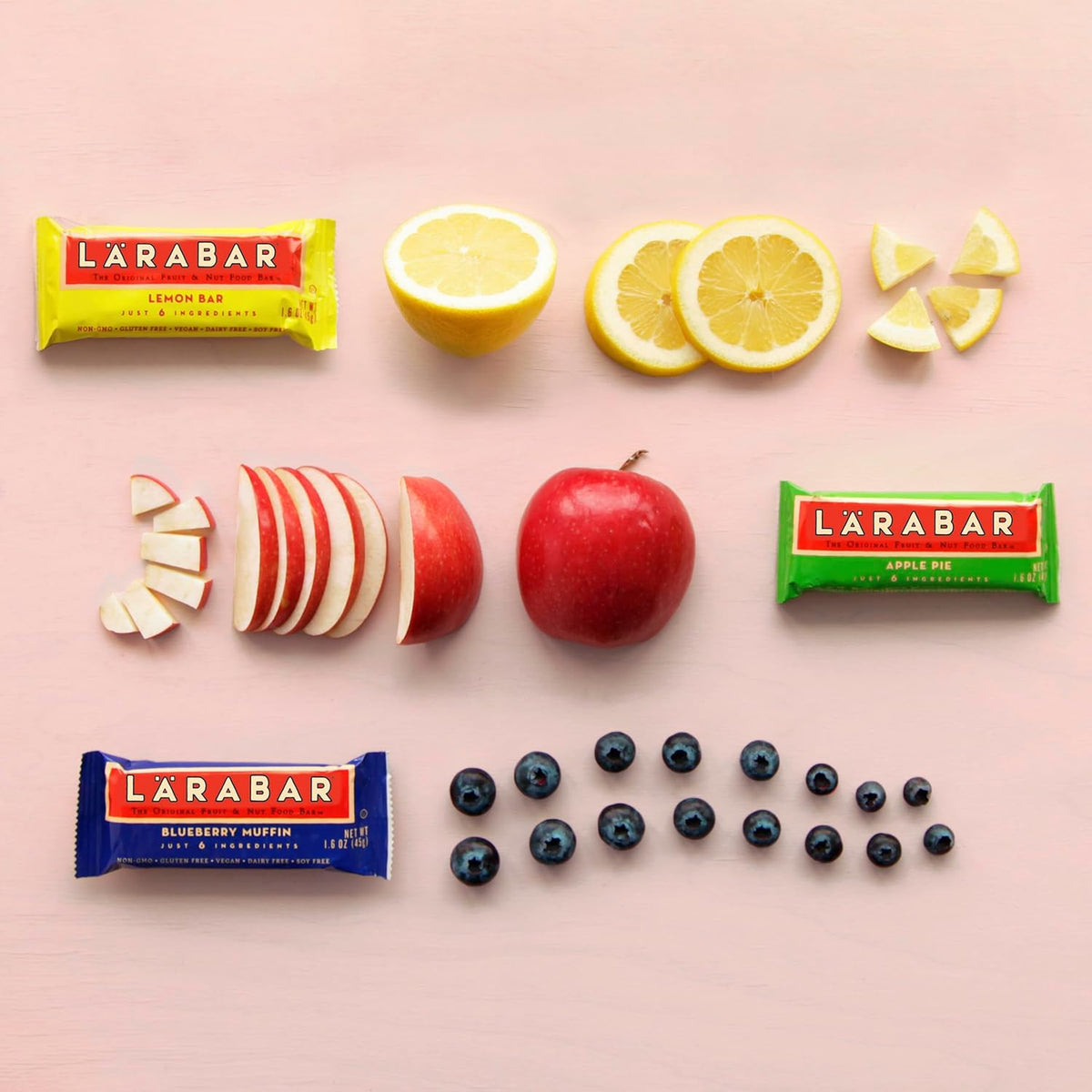 Larabar 18-Ct Date & Nut Bar Sampler – Individually Wrapped Snacks for Meetings and Travel Days
