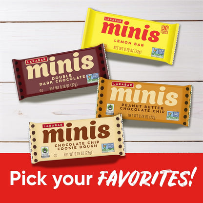 Larabar Minis Variety Pack Present – Travel Friendly Snack Care Package for Coworkers, 30 Mini Bars
