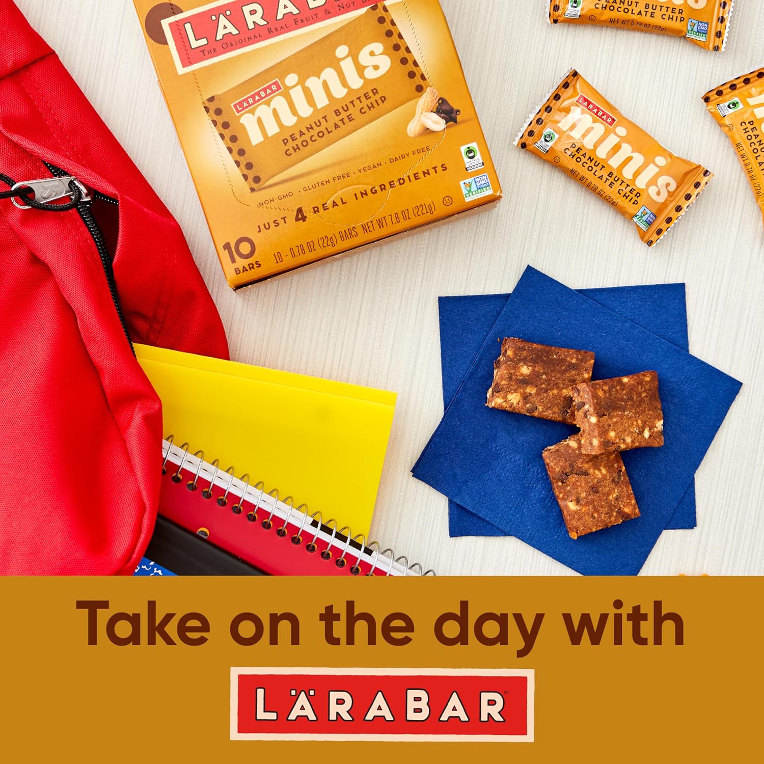 Larabar Minis Variety Pack Present – Travel Friendly Snack Care Package for Coworkers, 30 Mini Bars
