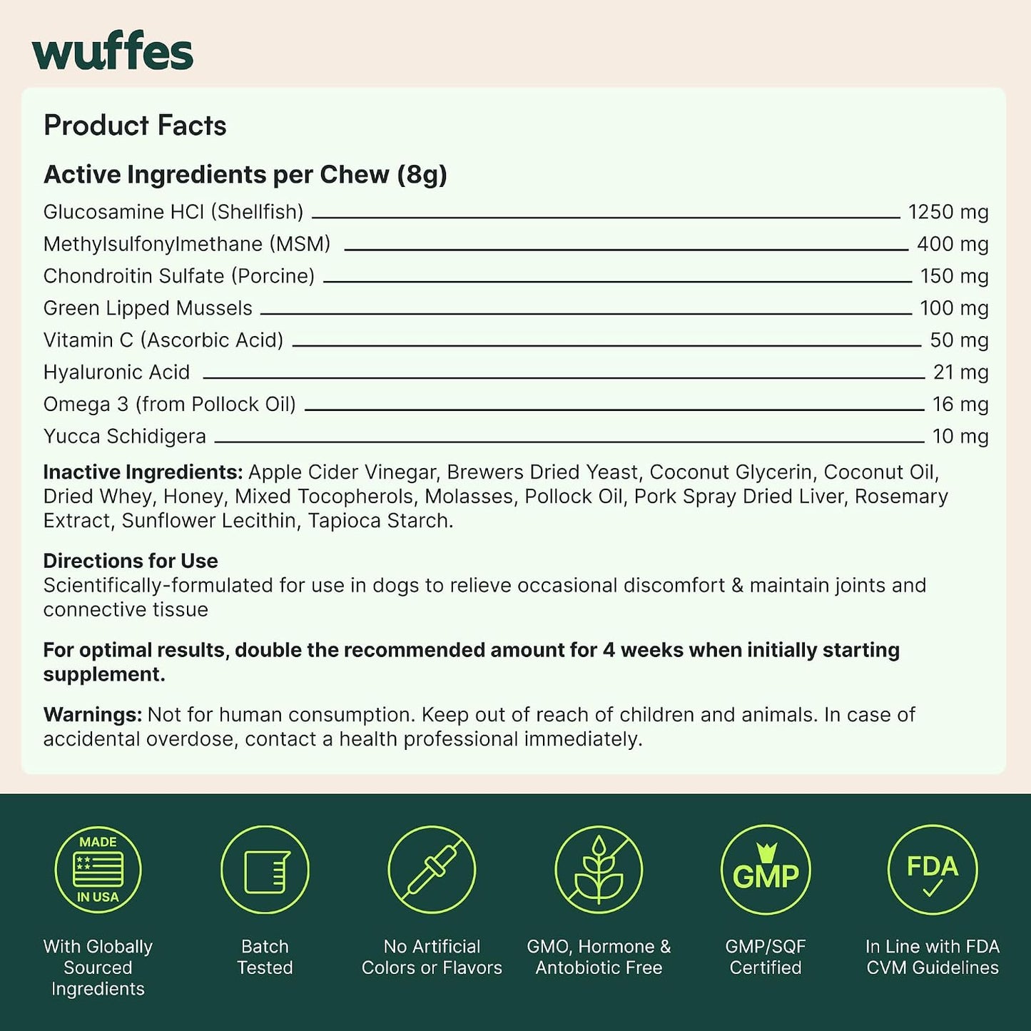 Large Breed Joint Supplement – Post-Hike Recovery Chews for Active Dogs