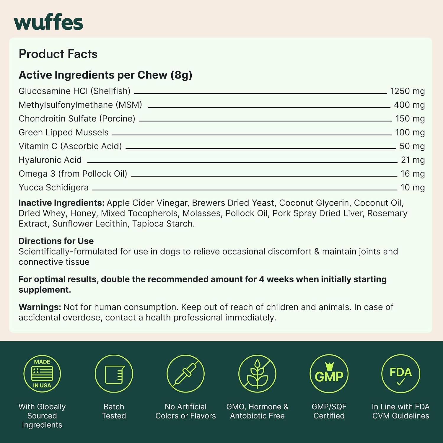 Large Breed Joint Supplement – Post-Hike Recovery Chews for Active Dogs