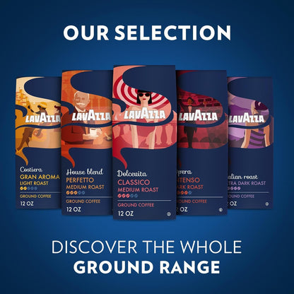 Lavazza Dolcevita Classico Ground Coffee – Connoisseur's Medium Roast for a Refined Daily Espresso Ritual