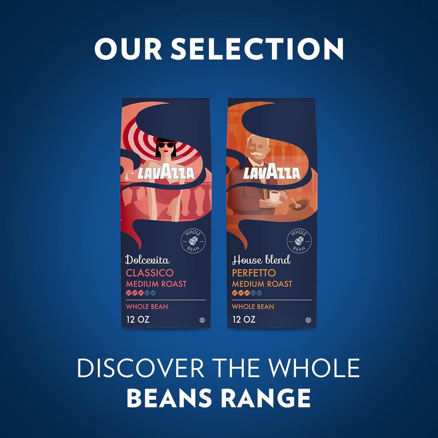 Lavazza House Blend Perfetto Whole Bean Coffee 12oz – Balanced Caramel-Note Coffee for Relaxed Breakfast Nooks, Italian Whole Bean Blend