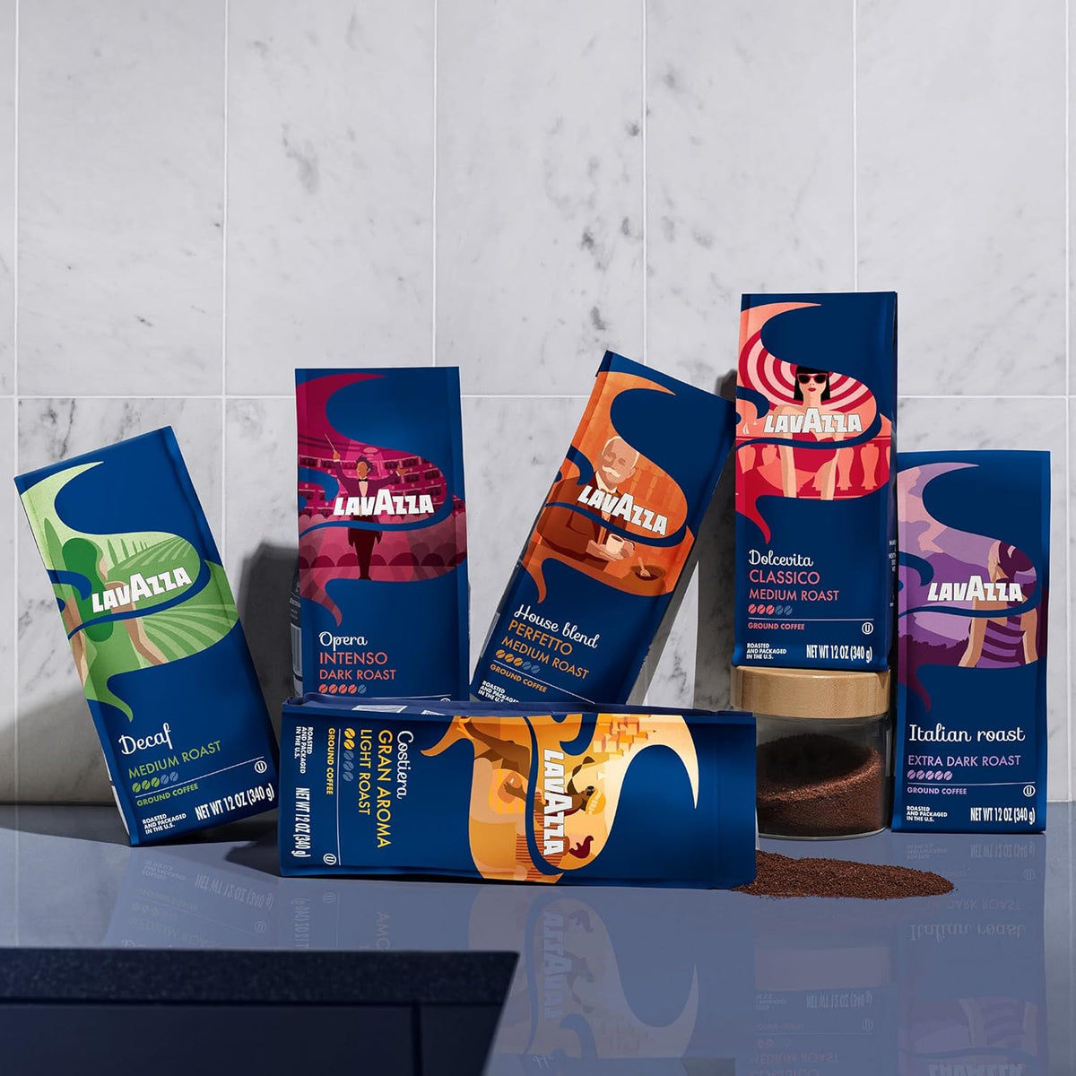 Lavazza Naturally Decaf Coffee 12 oz – Effortless Everyday Brew in a Minimalist, Waste-Conscious Package