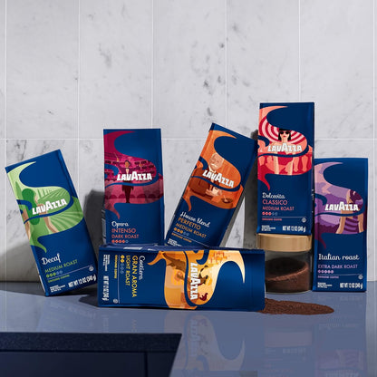 Lavazza Naturally Decaf Coffee 12 oz – Effortless Everyday Brew in a Minimalist, Waste-Conscious Package