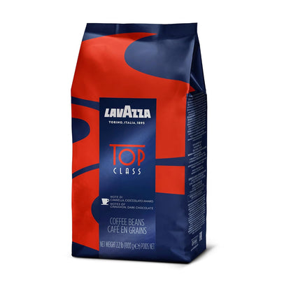 Lavazza Top Class Whole Bean Espresso – Distraction-Free Morning Coffee for Remote Workstations and Pre-Meeting Brewing Routines