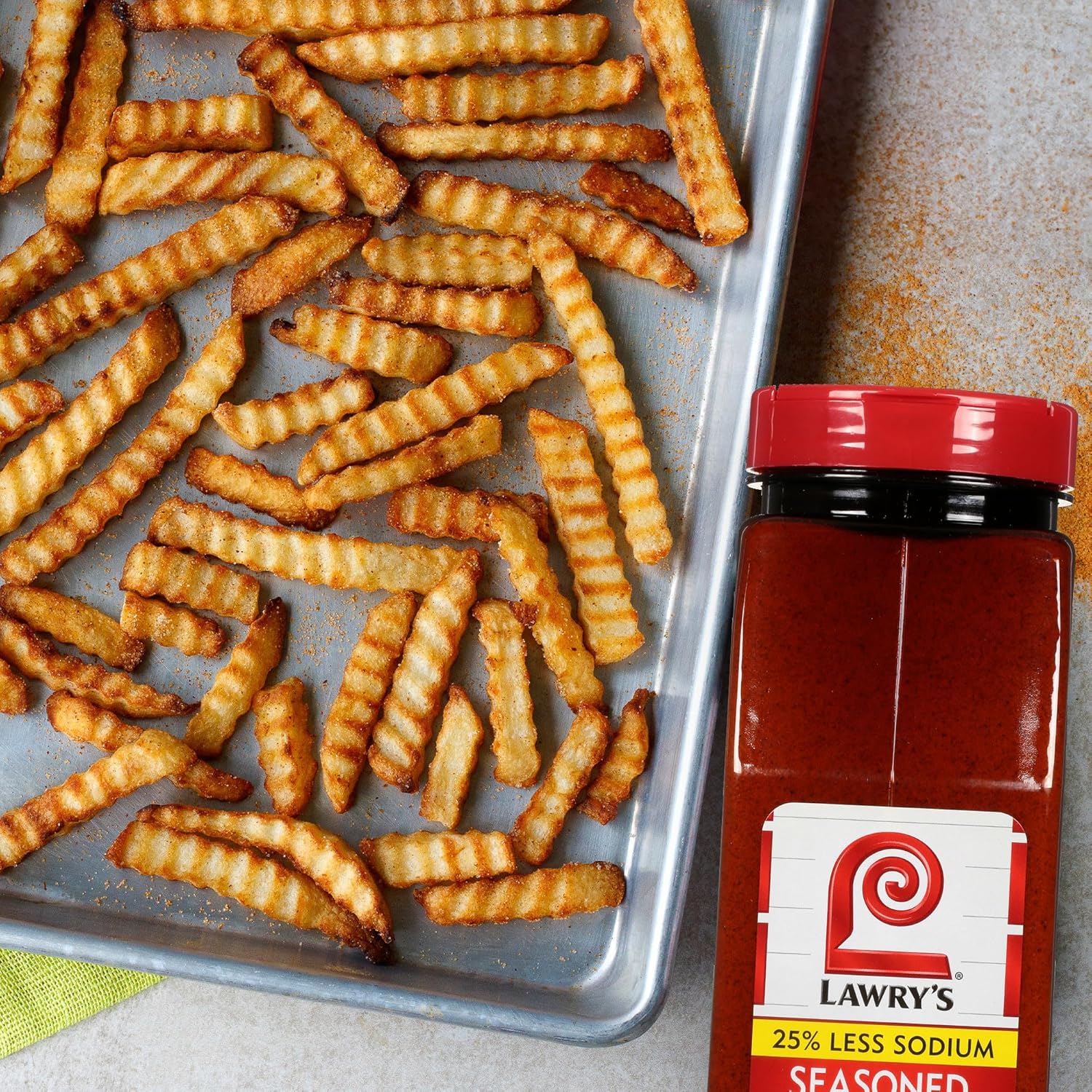 Lawry's 25% Less Sodium Seasoned Salt – High-Volume 6-Pack for Foodservice Pros, Batch Cooking and Busy Prep Days