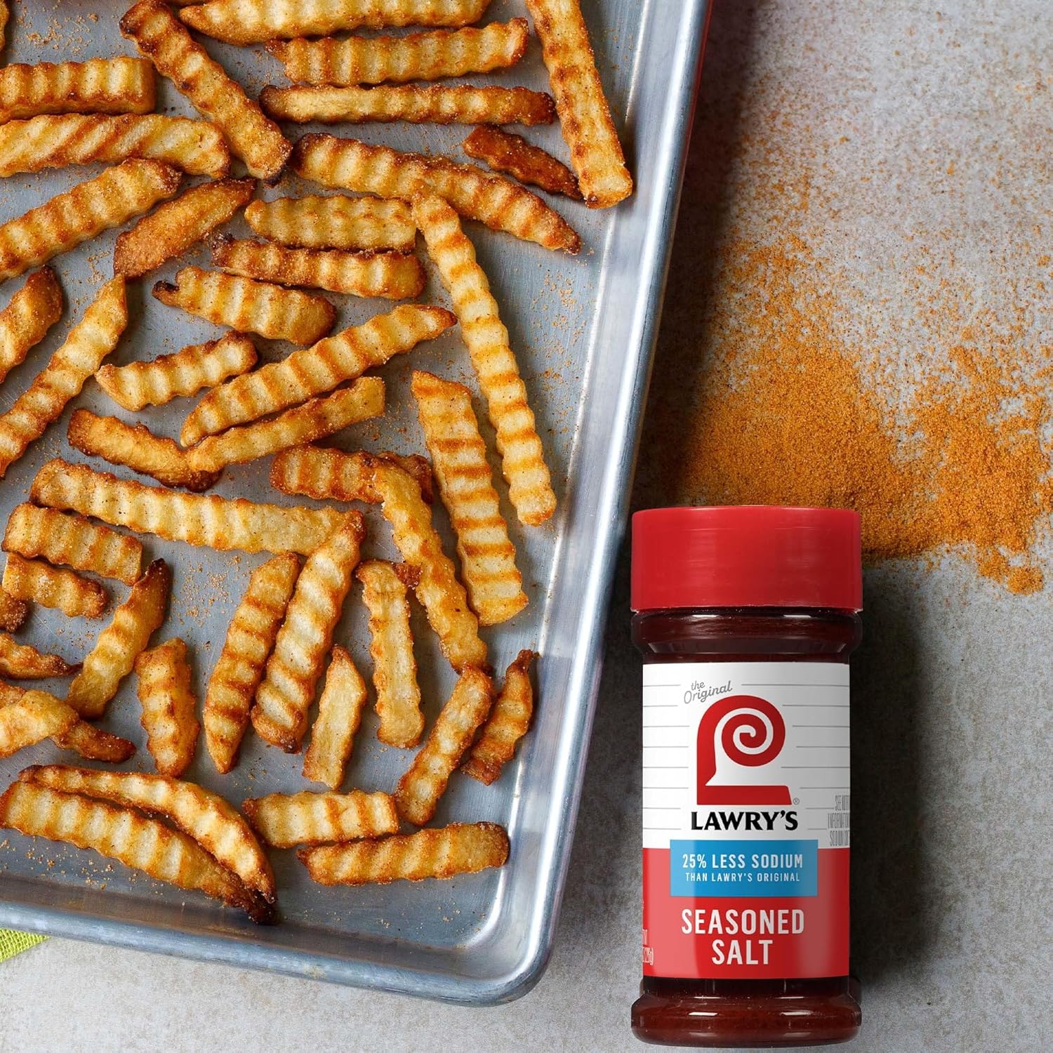 Lawry's 25% Less Sodium Seasoned Salt – Senior-Friendly Seasoning Blend for Low-Sodium Diets