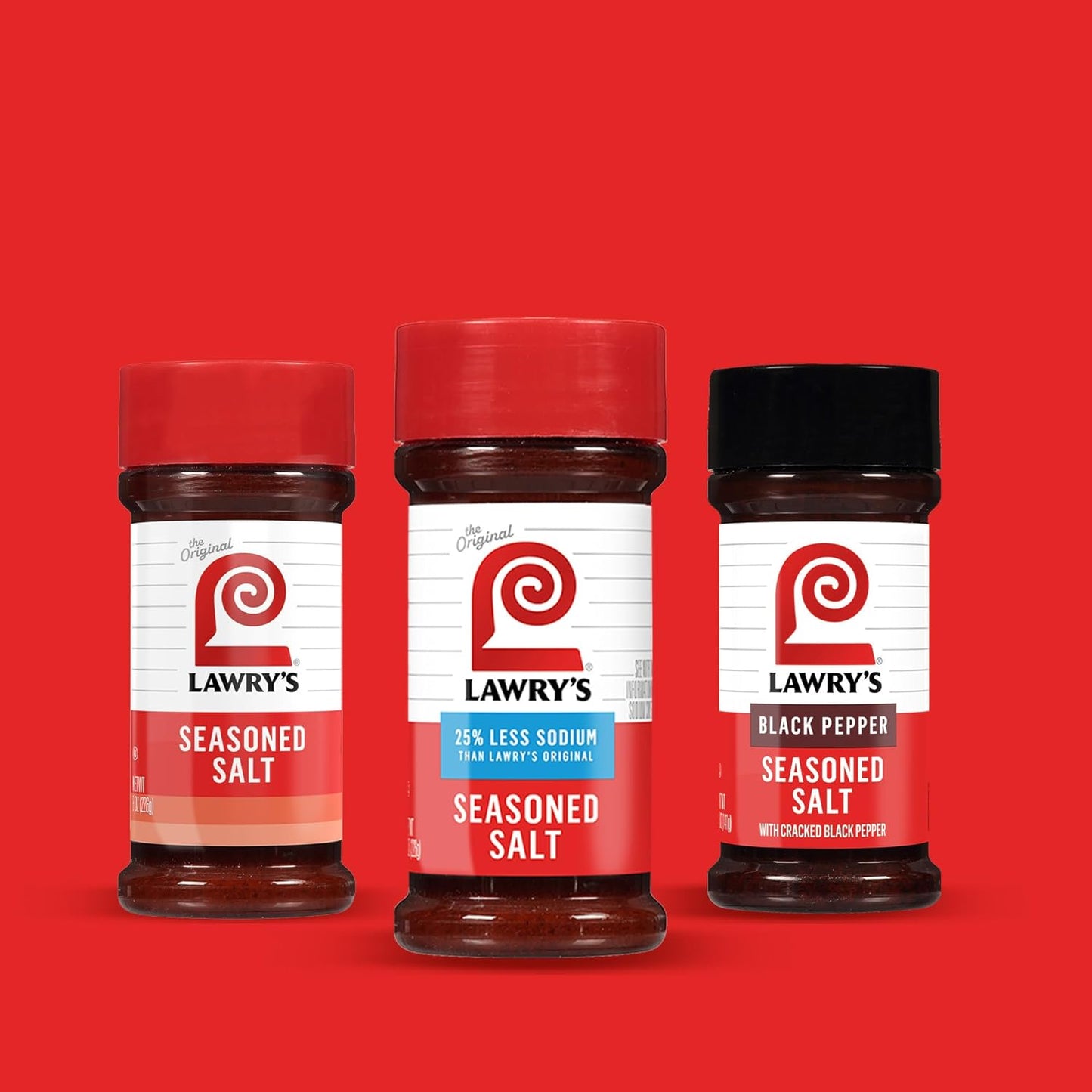 Lawry's 25% Less Sodium Seasoned Salt – Senior-Friendly Seasoning Blend for Low-Sodium Diets