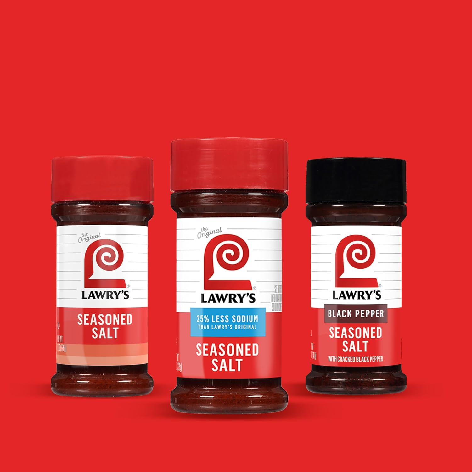 Lawry's 25% Less Sodium Seasoned Salt – Senior-Friendly Seasoning Blend for Low-Sodium Diets