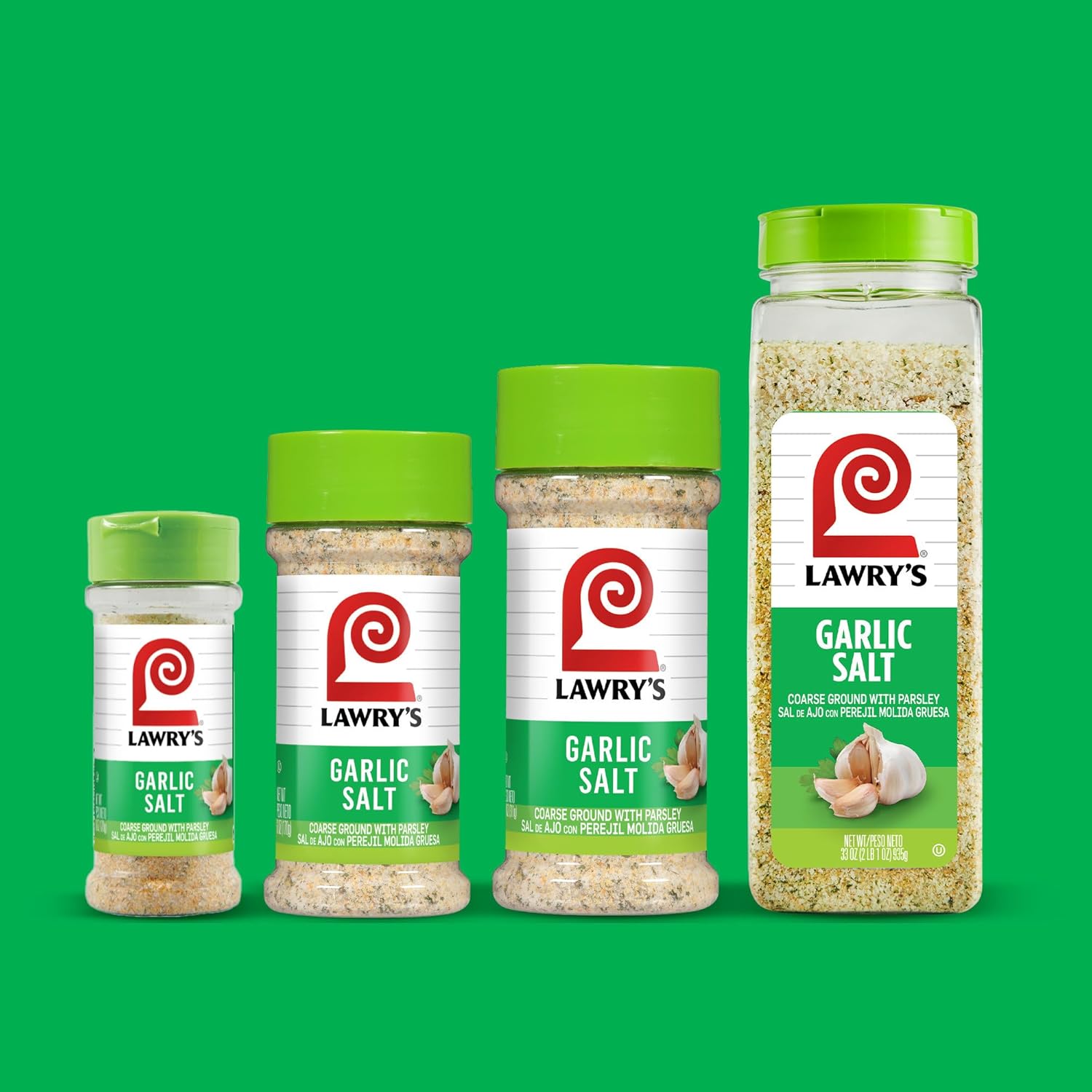 Lawry's Garlic Salt – Easy Table-Side Seasoning for Kid Snacks Like Eggs and Fries, 11 oz Shaker