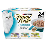 Purina Fancy Feast Seafood Collection in Gravy – Elevated Restaurant-Style Cat Dining Experience, Bulk Pack of 60