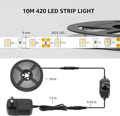 Lepro LED Strip Light – Intentional Living Room Cove Lighting, Adhesive Mount No Drill Design 16.4 ft