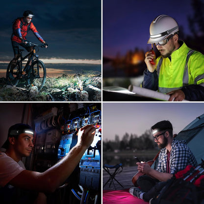 Lepro USB-C Rechargeable Headlight for Outdoor Adventures – 230° Flood Beam, IPX Waterproof, 3.87 oz