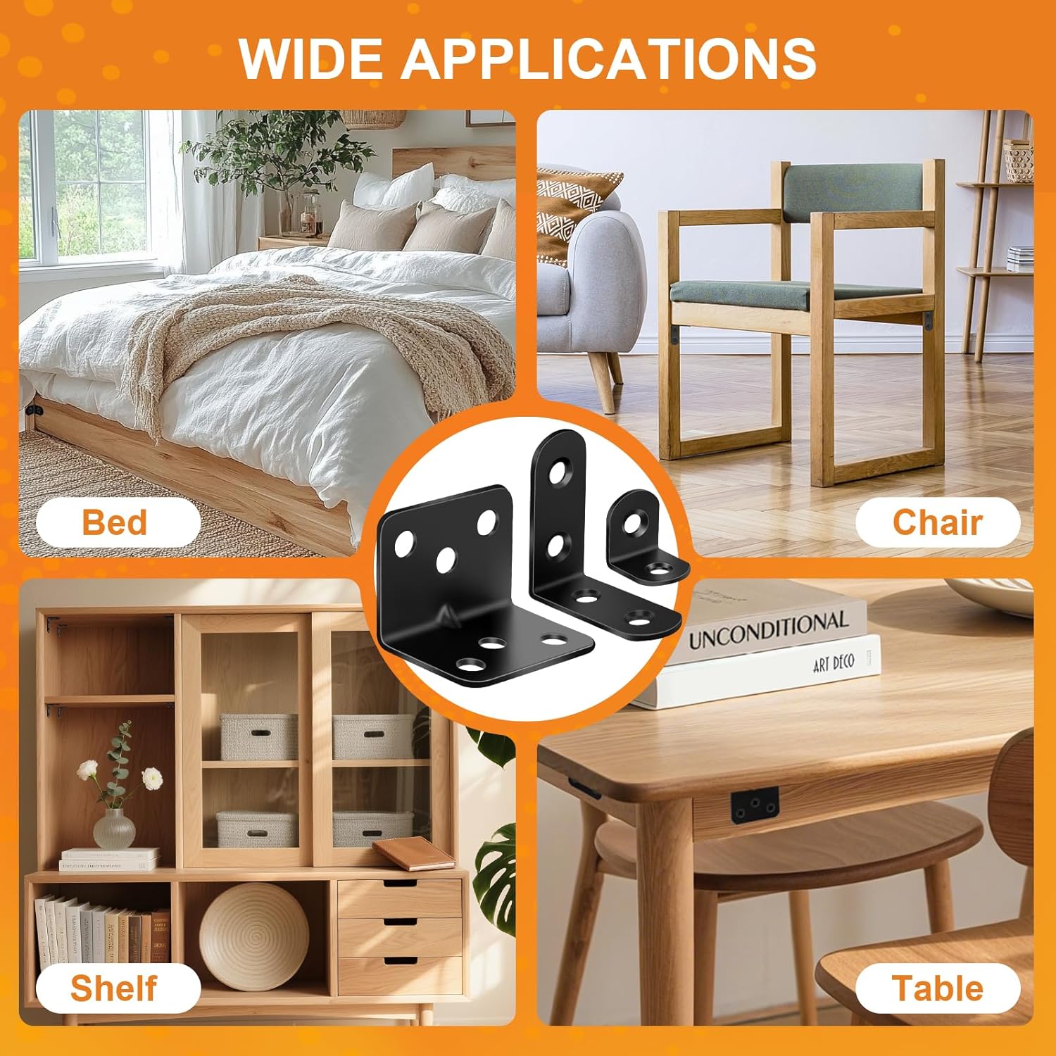 Less-Is-More L Bracket Set for Neutral-Toned Closet Systems and Minimalist Bedroom Built-Ins