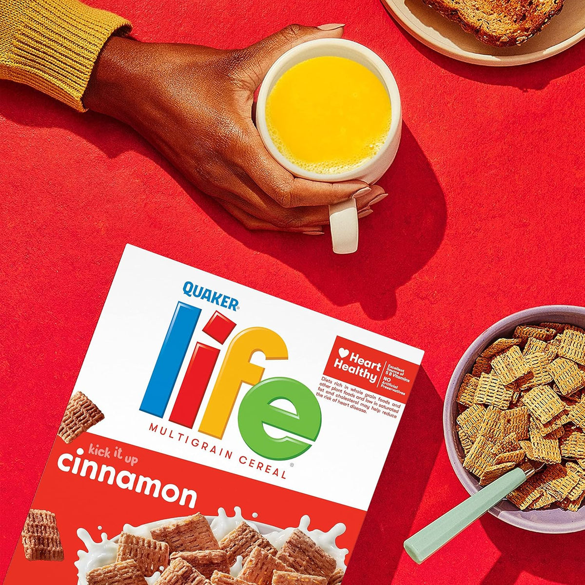 Life Multigrain Cinnamon Flakes – Post-Workout Breakfast with Protein Shake Pairing and Fortified Whole Grain Nutrition
