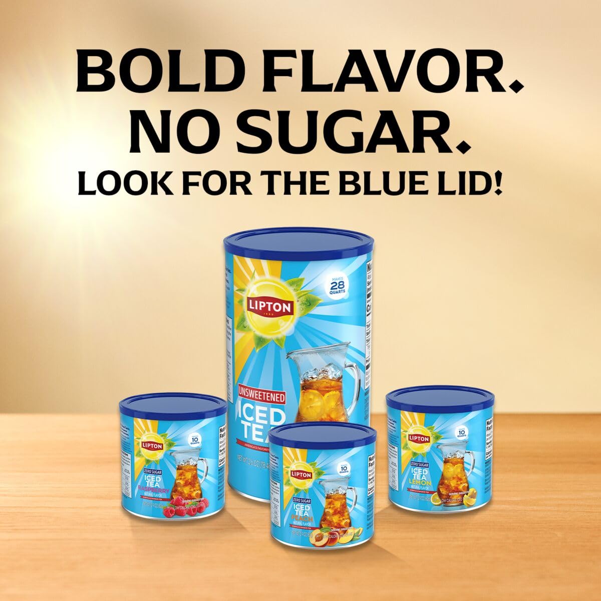 Lipton Zero Sugar Peach Tea Powder – Healthy Iced Tea Alternative for Weight Management and Keto Lifestyles