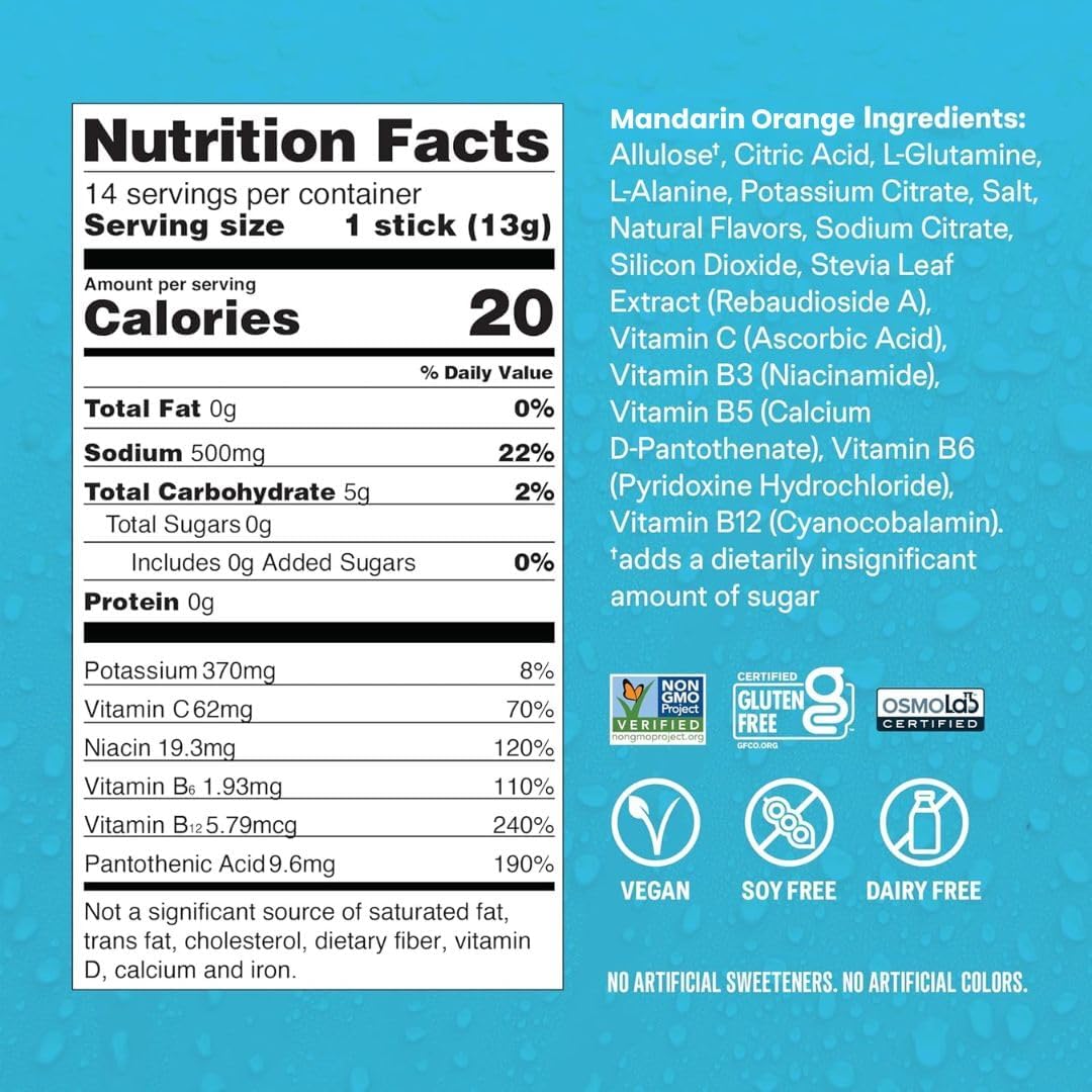 Liquid I.V.® Mandarin Orange Drink Mix - Consistent Energy Hydration for Remote Workers and Commuters