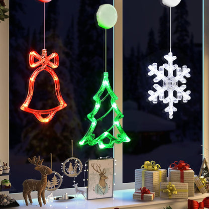 LOLStar Christmas Window Decorations – Flameless 3-Pack for Toddler Room, Play Area, and Family-Friendly Holiday Styling