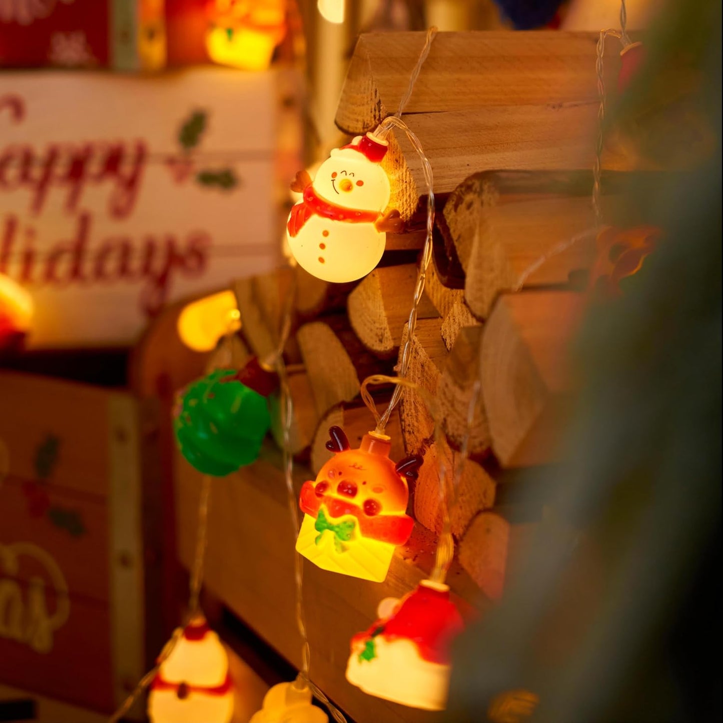 LOLStar Festive String Lights – Small Holiday Gift for Mom and Friends, Battery Powered Bedroom Decor with 6 Hour Auto Timer