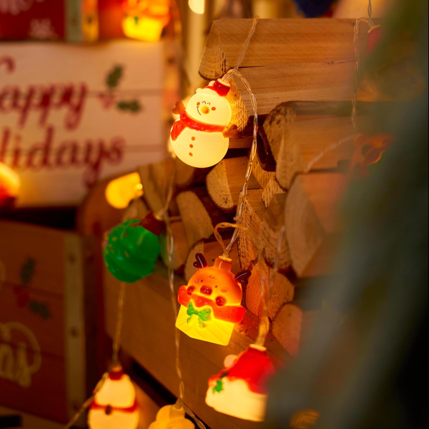 LOLStar Festive String Lights – Small Holiday Gift for Mom and Friends, Battery Powered Bedroom Decor with 6 Hour Auto Timer