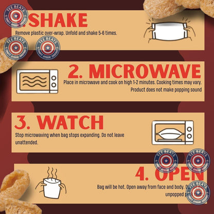 Lowrey's Bacon Curls Microwave Pork Rinds (Chicharrones), Original – Guilt-Free Single-Serve Snack for Low-Carb Wellness Lifestyles