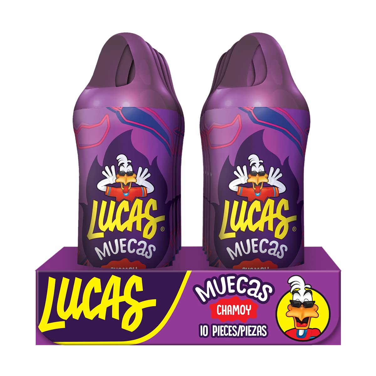 Lucas Muecas Chamoy Lollipops – Compact On-the-Go Mexican Snack for Family Road Trips and Outdoor Celebrations