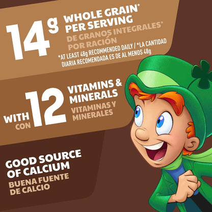Lucky Charms Chocolatey Chocolate Cereal with Marshmallows – Easy Morning Breakfast Cereal for Kids Who Refuse Plain Cereal, Whole Grain, 10.6 oz