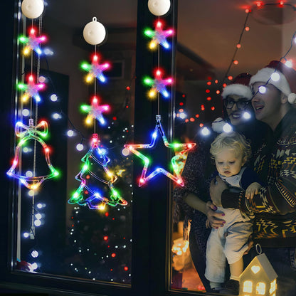 Lumalights Battery Powered Holiday Lights – Flameless Window Decor for Family Homes with Toddlers & Pets