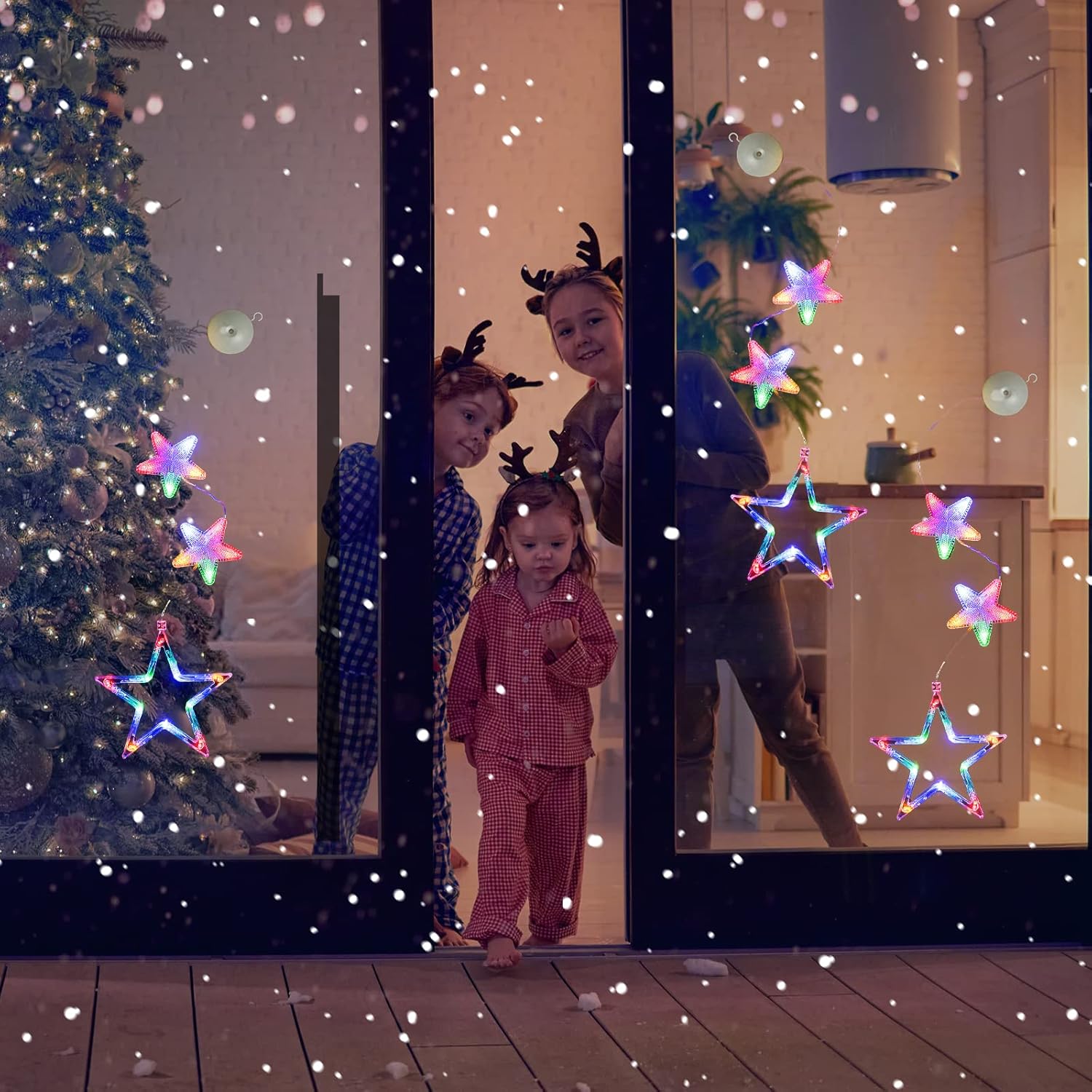 Lumalights Battery Powered Holiday Lights – Flameless Window Decor for Family Homes with Toddlers & Pets