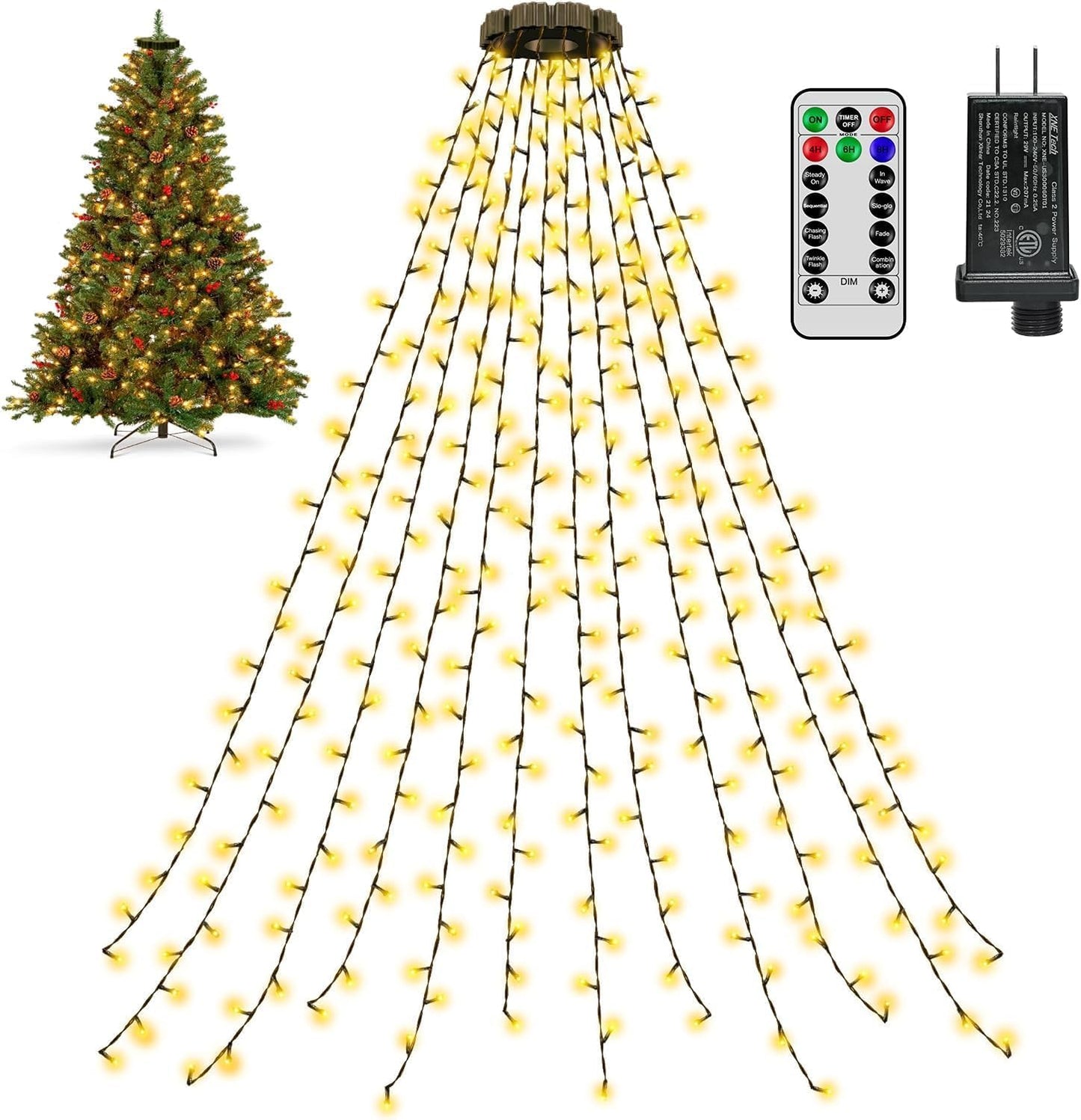 Lumastream Remote Control Christmas Lights with Timer – Easy Setup Holiday Gift for Parents and New Homeowners