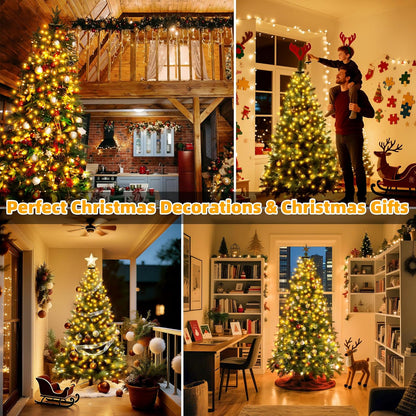 Lumastream Remote Control Christmas Lights with Timer – Easy Setup Holiday Gift for Parents and New Homeowners