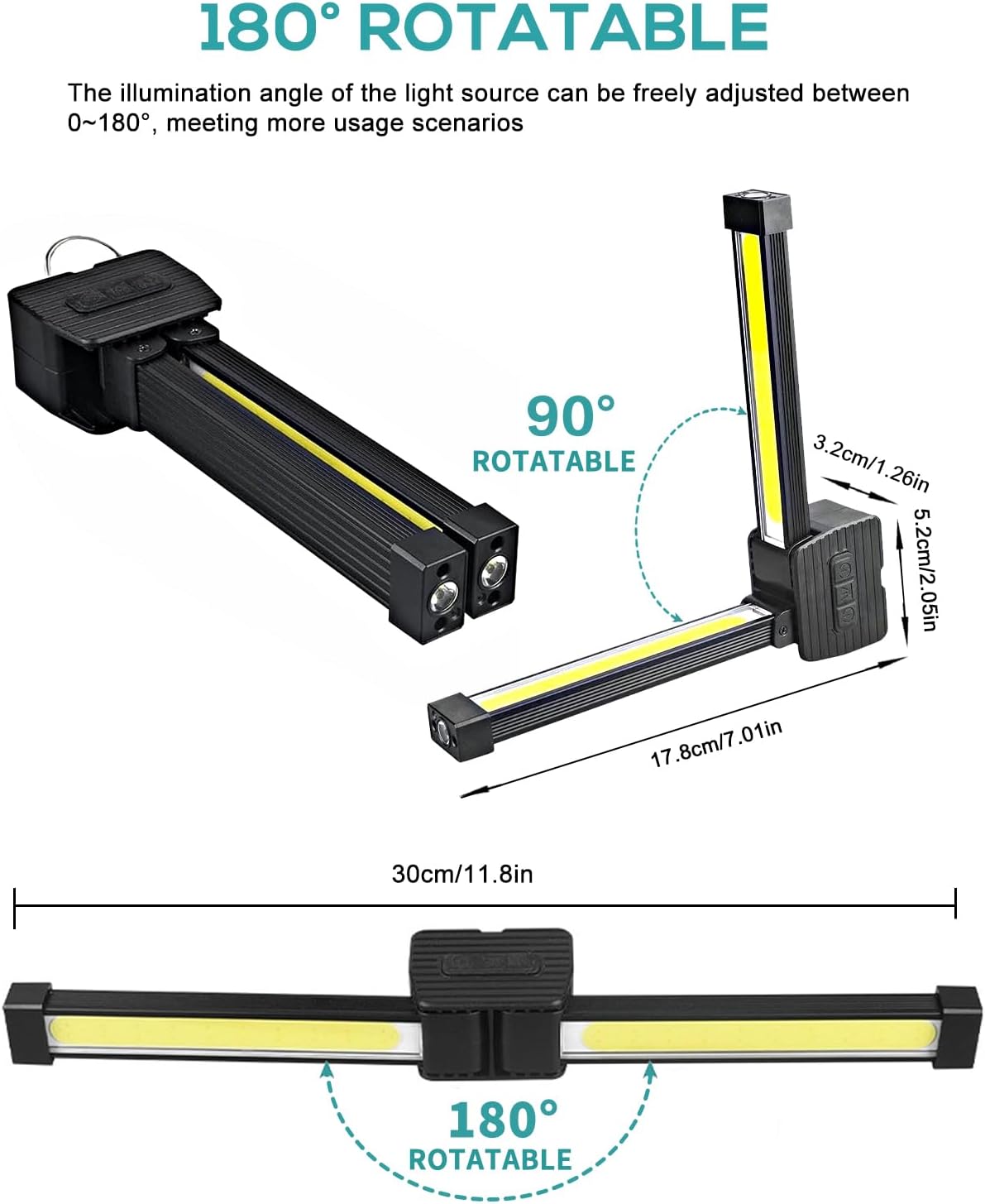 LumeGrip Pro – Under-Hood Engine Light, Magnetic Base Rechargeable LED for Mechanics on the Go