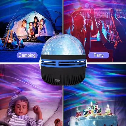 LUMENA Northern Lights and Ocean Wave Lamp – Valentine's Day Gift for Wife or Girlfriend, USB Rechargeable Mood Light for Anniversaries