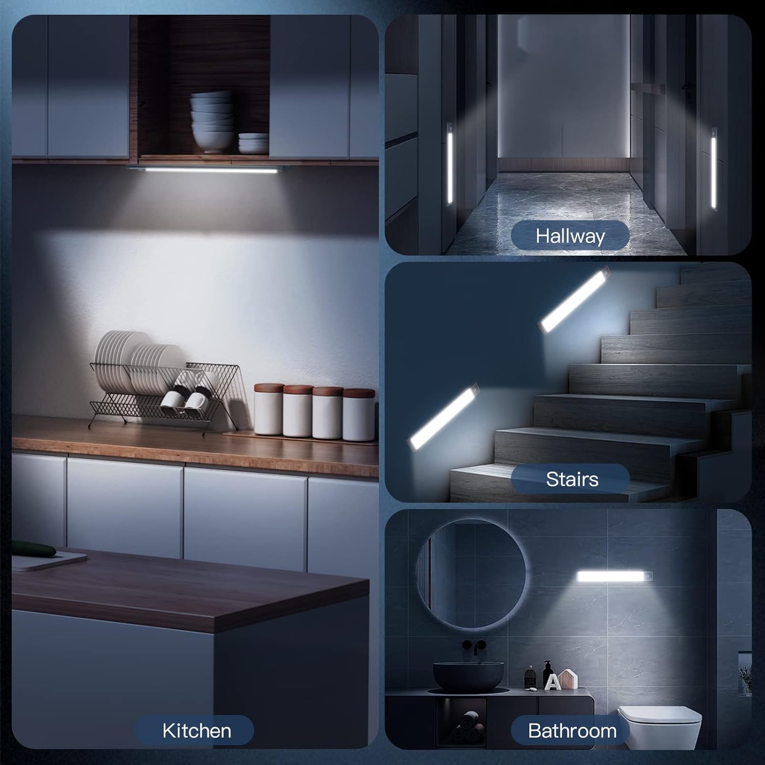 LumeSync Under Cabinet Light – Cool-Touch LED for Senior Fall Prevention on Dark Staircases