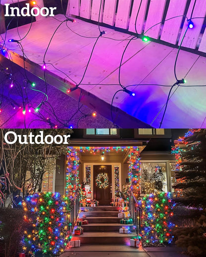 LumEver Connectable LED Net Lights for Outdoor Bushes Shrubs and Deck Rails Weatherproof
