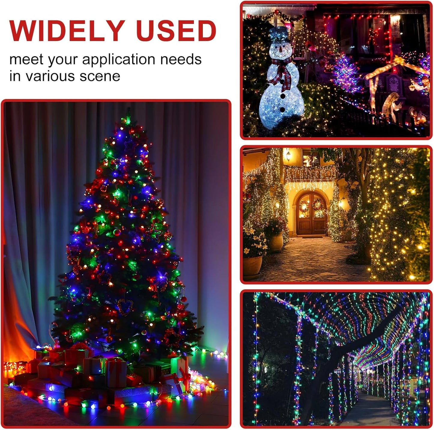 Lumicharm LED Lights – Sleep Safe Bedroom Lighting, No Fire Risk Battery Operated String Lights with Auto Timer