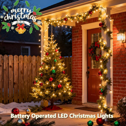 Lumicharm LED String Lights – Weatherproof Camping and Garden Decor, Cordless 8 Mode Mini Bulbs