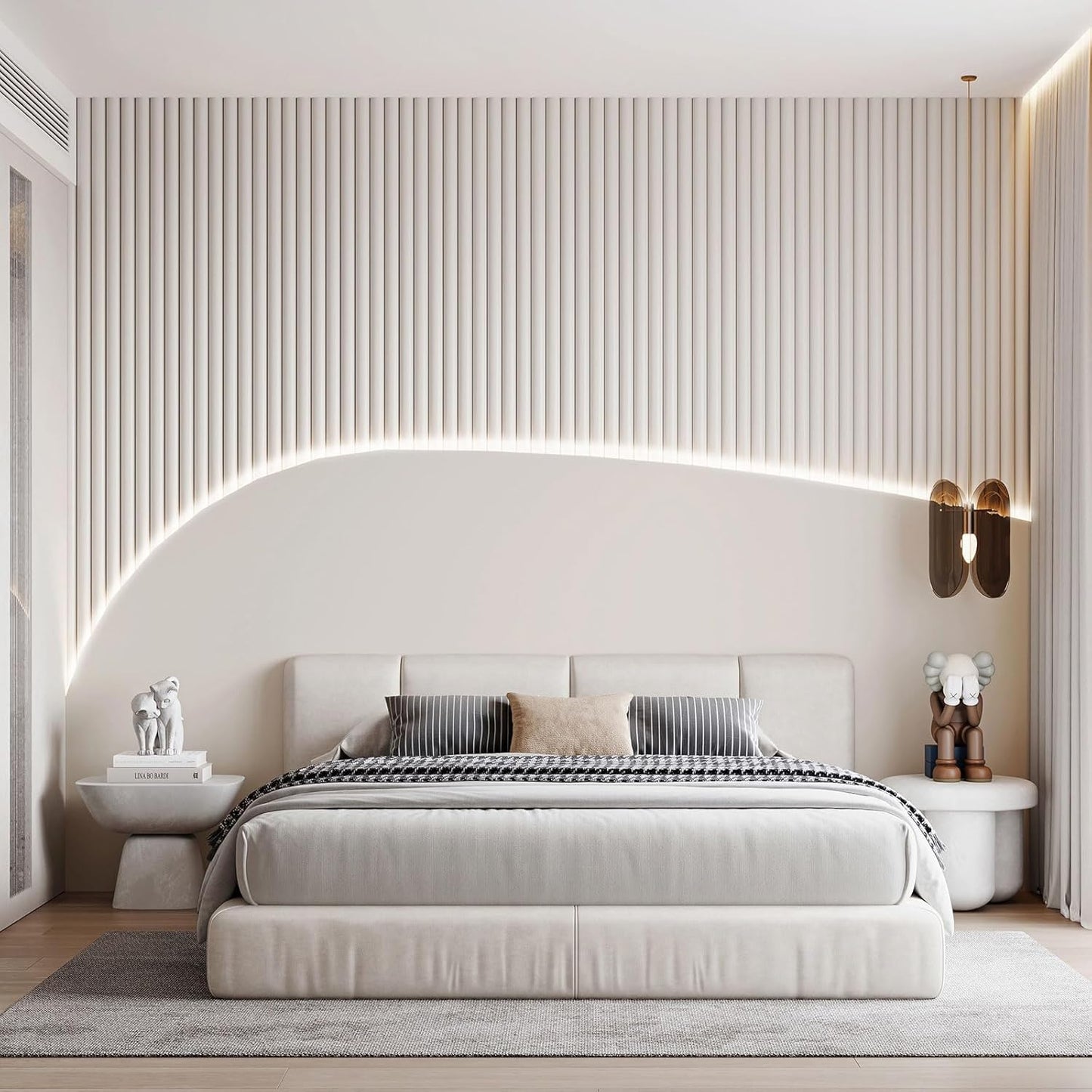 Lumichoice AuraGlow Tape Lights – Uncluttered Bedroom Ambient Strip, Neutral Cool White 6500K for Less Is More Decor