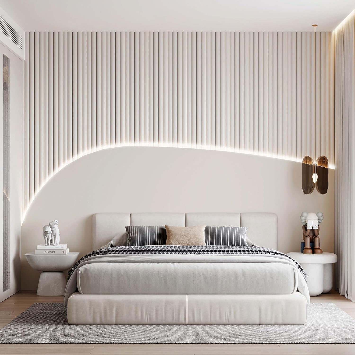 Lumichoice AuraGlow Tape Lights – Uncluttered Bedroom Ambient Strip, Neutral Cool White 6500K for Less Is More Decor