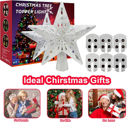 Lumichroma Rotating Christmas Star Topper – Stocking Stuffer Idea for Friends, Teachers, and Family