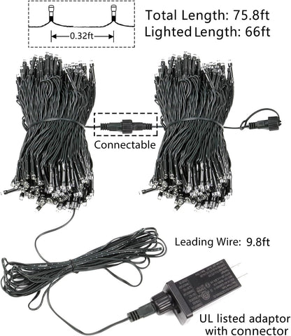 Lumify 6-Hour Auto Timer 200 LED Fairy Lights – Flameless Worry-Free Nursery and Playroom Ambient Lighting