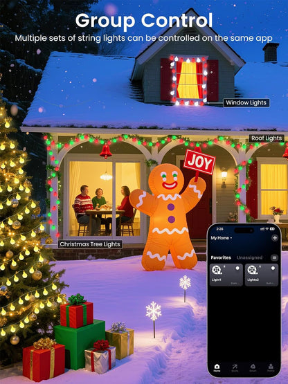 Lumify Home Child-Safe Color Changing Lights – Timer-Controlled Fairy Lights for Kids Room, Bedroom, and Family Home