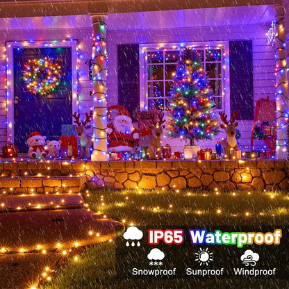 Lumify Home Christmas Lights Gift Set 300 LED – Housewarming Present for Mom, Warm White and Multicolor Fairy Lights for Patio and Home