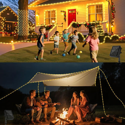 Lumify Solar Rope Light 39FT LED String Safe Around Christmas Tree Pets and Toddler Play Areas