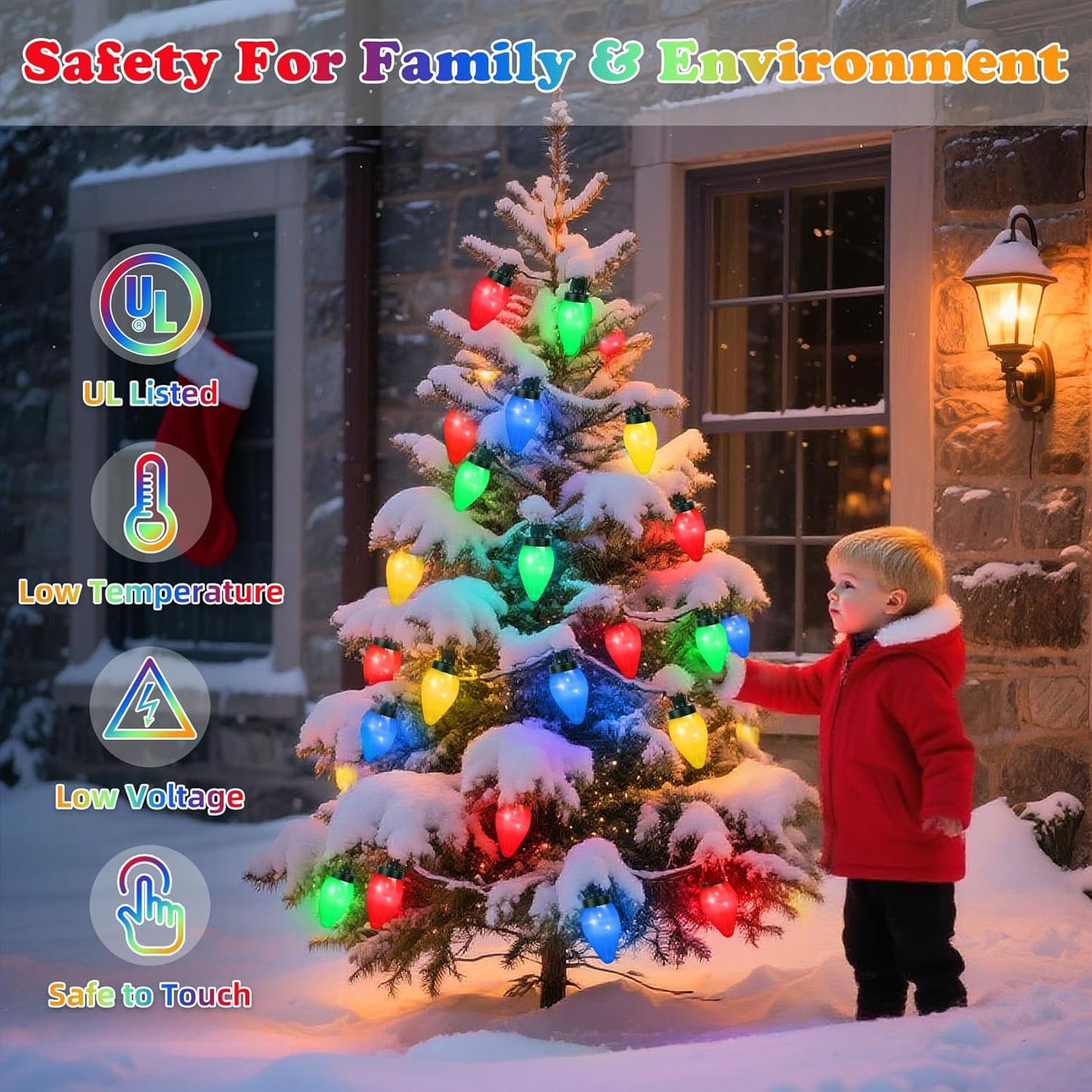 Lumifye C7 Battery Lights – Simple Less-Is-More Holiday Decor, 8 Modes for Intentional Living Spaces