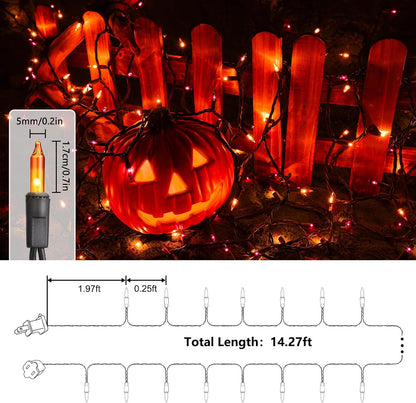 Lumifye Halloween Garden Lights – Warm White Connectable Outdoor Lights for Poolside & Walkway, 25ft