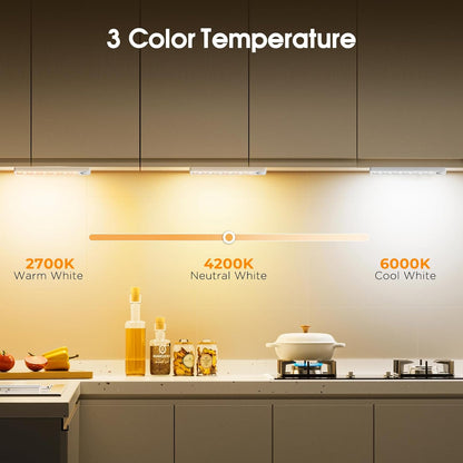 LuminBeam Motion LED Bar – Intentional Under Shelf Lighting for Less-Is-More Spaces, Rechargeable via USB-C