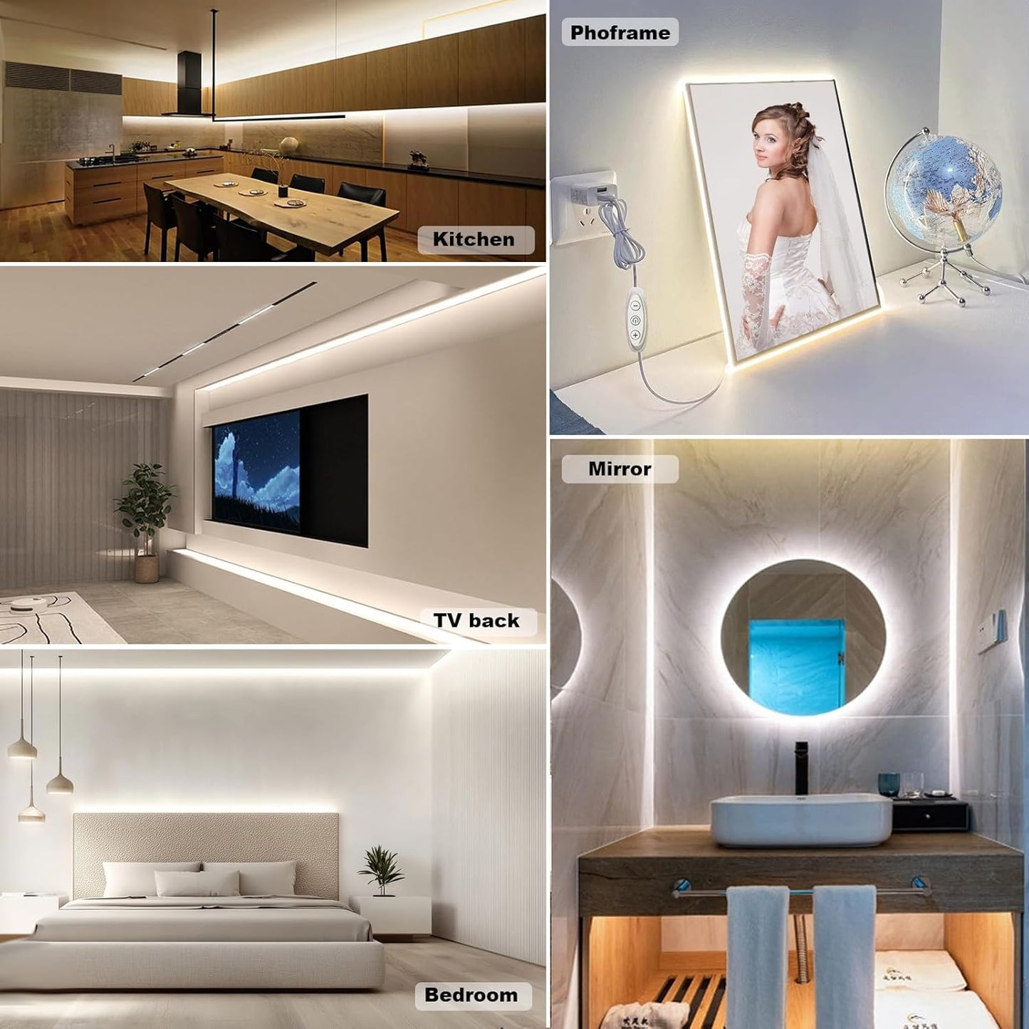 LuminGlow 5V COB LED Strip – Eye-Strain-Free Monitor Bias Light for Remote Work and Late-Night Study