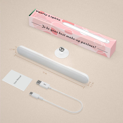 LuminGlow Wireless LED Lamp – Intentional Clutter Free Makeup Station with Single Touch Control